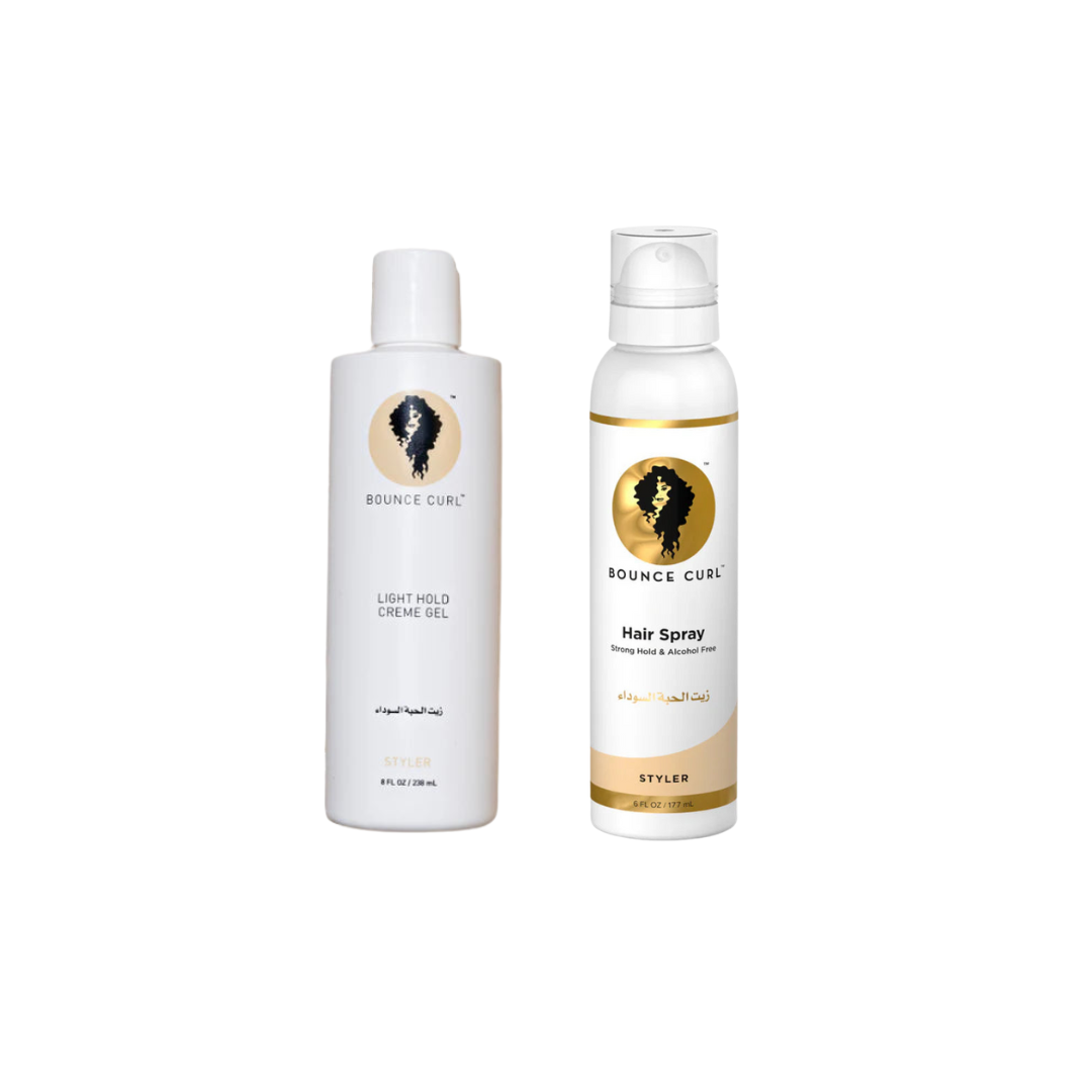 Bounce Curl Bundel Gel + Hairspray (FULL-SIZE)