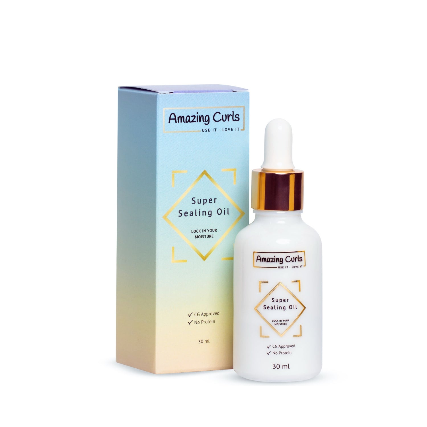 CG Curls Amazing Curls Super Sealing Oil 30 ml (VOLLE GRÖSSE)