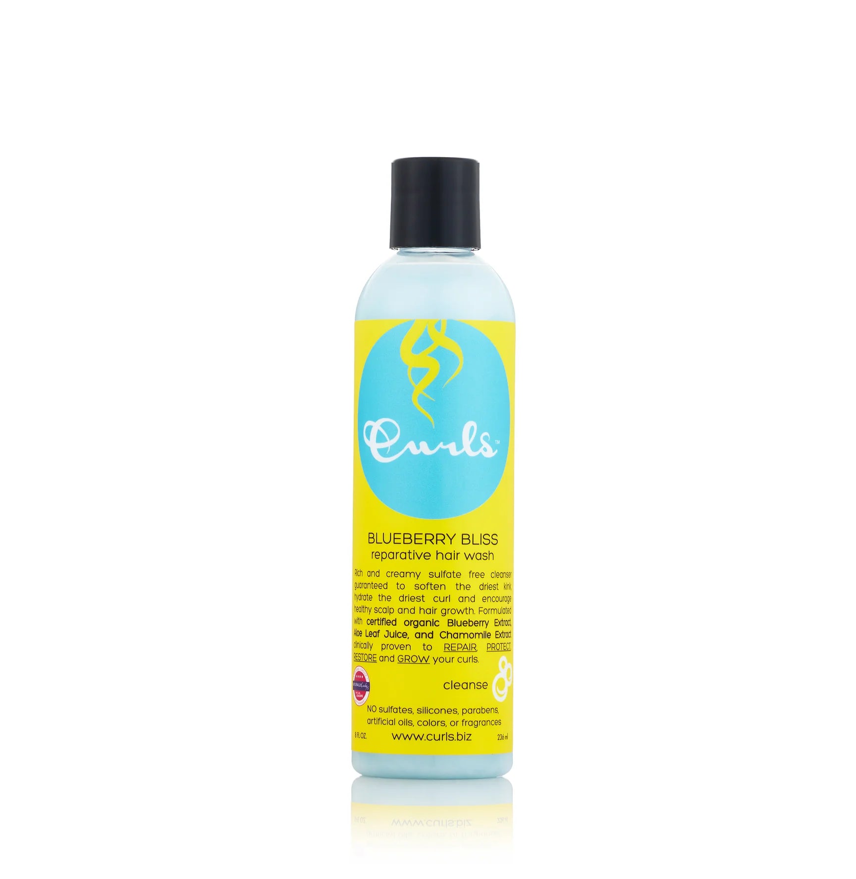 Curls Blueberry Bliss Reparative Hair Wash 236ml (FULL-SIZE)