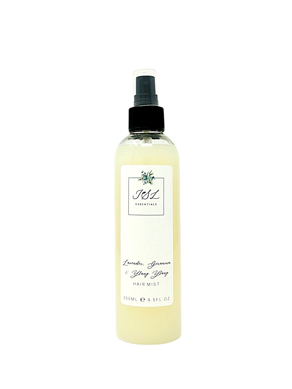 JSL Essentials Lavendel-, Geranien- und Rosen-Haarerfrischungsspray, 250 ml (komplette Größe)
