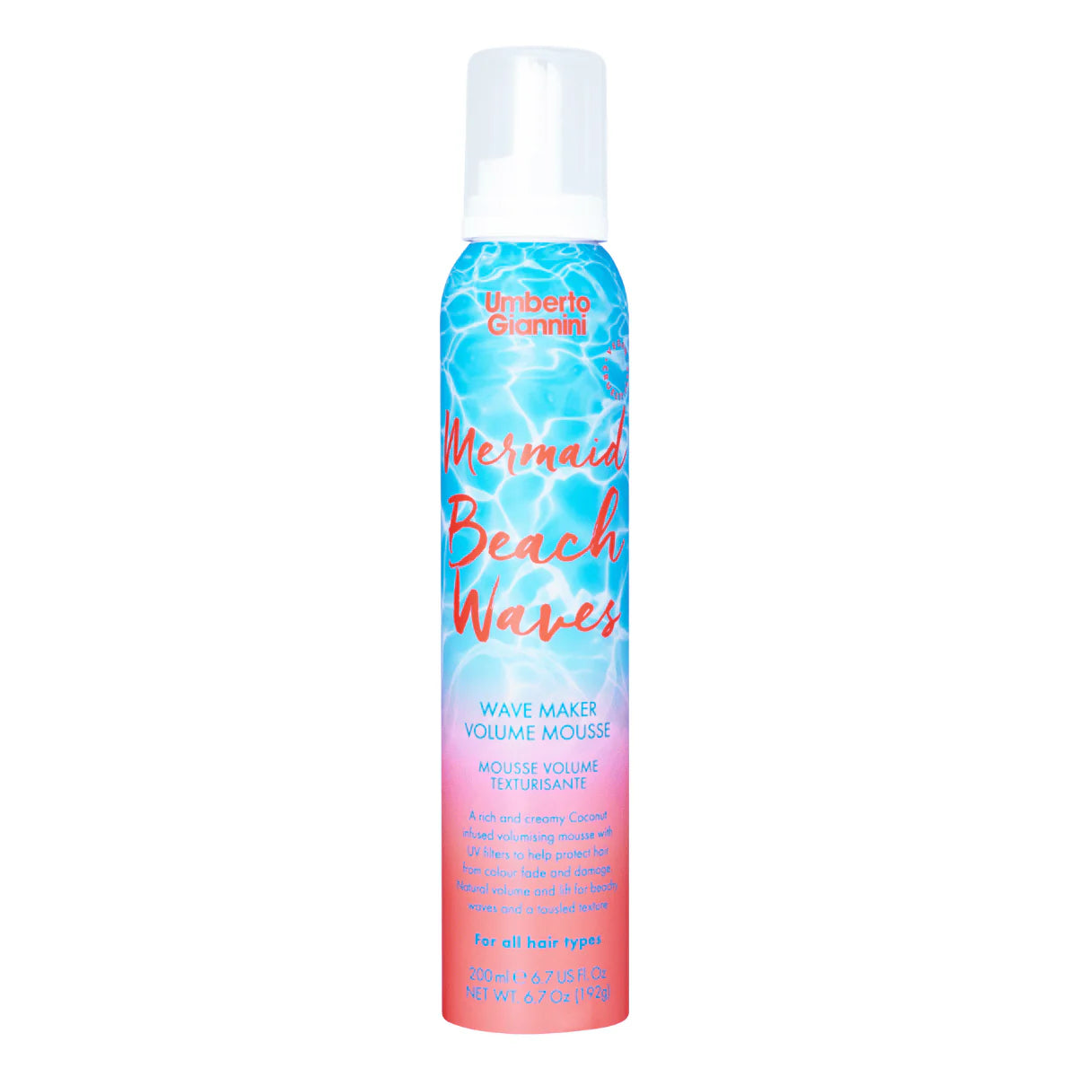 Umberto Giannini Mermaid Beach Waves Volume Mousse 200ml (FULL-SIZE)