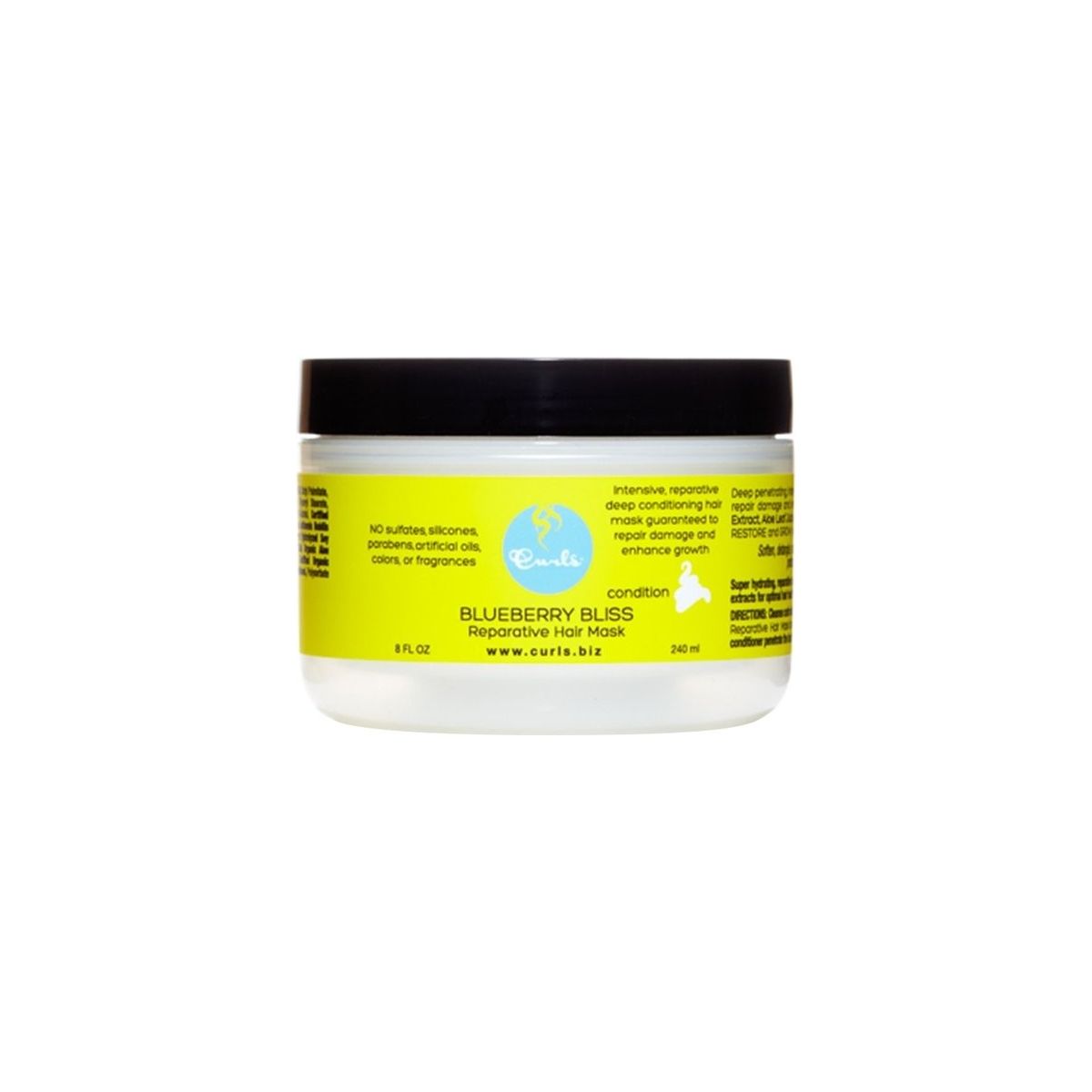 Curls Blueberry Bliss Reparative Haarmaske 236 ml (VOLLE GRÖSSE)