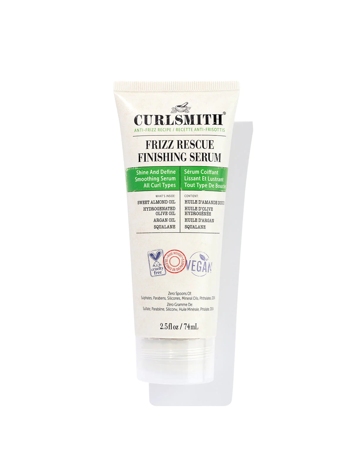 Curlsmith Frizz Rescue Finishing Serum 74 ml (VOLLE GRÖSSE)