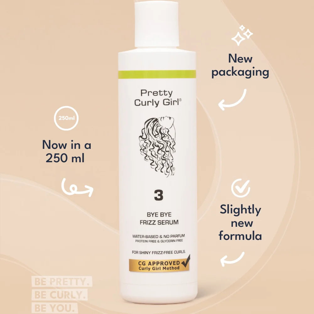 Pretty Curly Girl Bye Bye Frizz Serum 250ml (FULL-SIZE)
