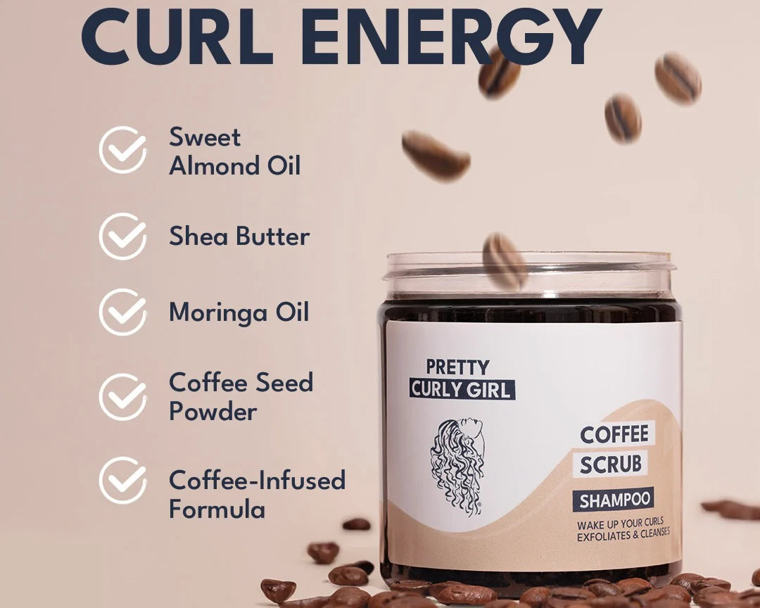 Pretty Curly Girl Coffee Scrub Mask 250ml (FULL-SIZE)
