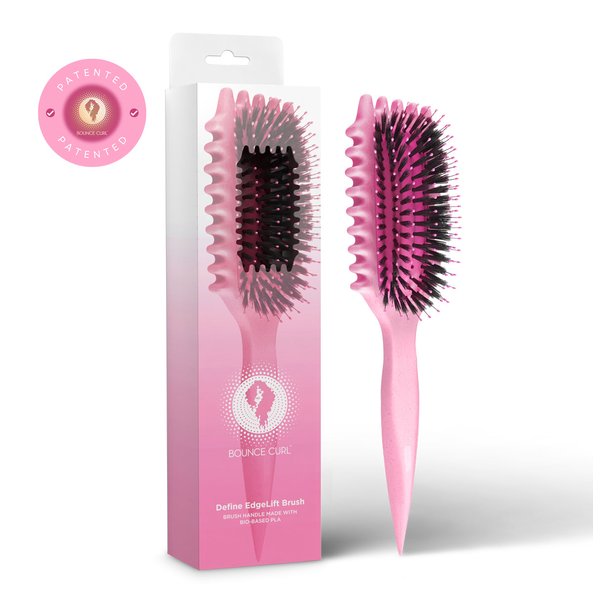 Bounce Curl Define EdgeLift Brush (rosa)