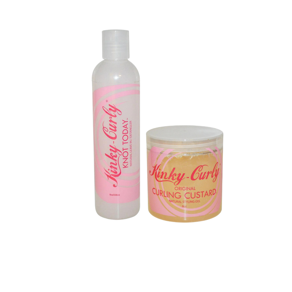 DUO-PACK: Kinky Curly Leave in & Custard (FULL-SIZE)