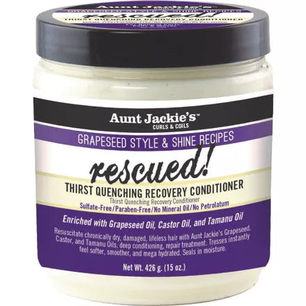 Aunt Jackie's Grapeseed Rescued! Thirst Quenching Recovery Conditioner 426gr (FULL-SIZE)