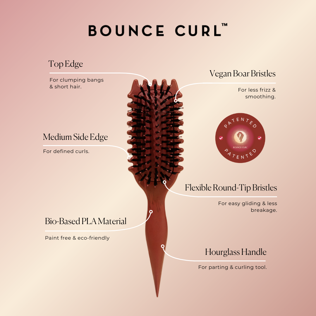 Bounce Curl Define EdgeLift Brush (brick red)