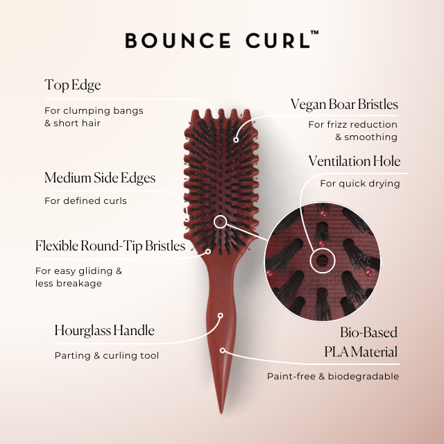 Bounce Curl Define EdgeLift Brush (brick red)