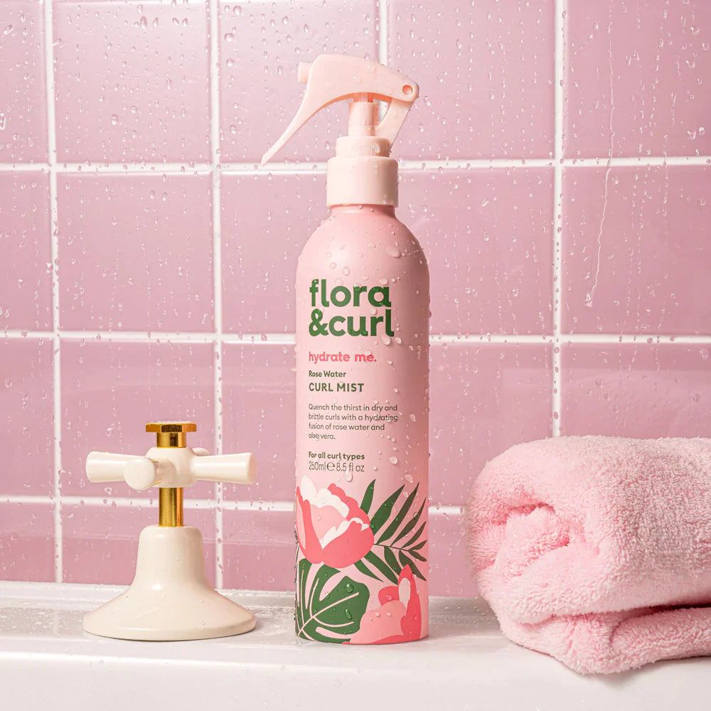 Flora &amp; Curl Rose Curl Water Mist 250ml (FULL SIZE)