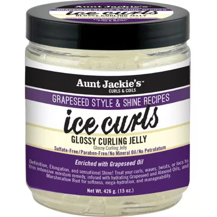 Aunt Jackie's Grapeseed Ice Curls Glossy Curling Jelly 426gr (FULL-SIZE)